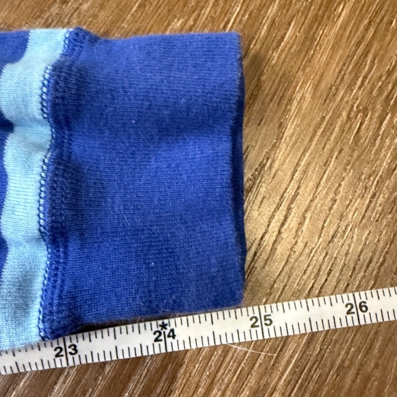 Hanna Andersson 2-Piece Long John Blue Striped Pajama Set, Organic Cotton, sz 10 - Picture 13 of 15